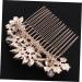 DOITOOL Tiara Pearl Comb Rhinestone Barrettes Fashion Headwear Crystal Hair Comb Bridal Hair Clip Bride Hair Comb Photography Props Wedding Headdress Headgear Hair Accessories - Buy Online on GoSupps.com