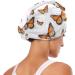 Brown Flowers Hair Towel 2 Pack | Super Absorbent Quick Drying Hair Turbans for Women & Girls | Stylish & Functional Hair Care Accessories - Buy Online on GoSupps.com
