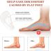 Arch Support Insoles for Flat Feet - 6 Pairs Gel Cushions for Plantar Fasciitis | Adhesive Reusable & Pain Relief | Unisex Sizes - 2 Clear 2 Beige 2 Black - Buy Online on GoSupps.com