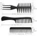 10PCS Black Hair Comb Set - Professional Salon Styling Comb for Women Men Kids | Anti-Static Barbers Brush Combs - Buy Online on GoSupps.com