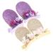 FRCOLOR 6 Pairs bunny ear hair clip easter hair barrettes bunny ears hair clips chinese new year costume rabbit hairpins sequin rabbit hair clips Sequin Glitter delicate top clip baby girl