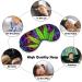 Psychedelic Weed Leaf Sleep Mask - Adjustable Eye Cover for Sleeping, Blocks Light - Men & Women - Buy Online on GoSupps.com