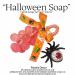 Pink Crystal Grape Handmade Soap Halloween Decoration Set with Pumpkin Ribbon & Spooky Accessory (Spider Carrying Red Eyeball) - Festive Halloween Hand Soap Gift for Bathroom Decor - Buy Online on GoSupps.com