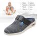 MAQUEL Women's Wide Width Diabetic Slippers - Non Slip & Cozy House Shoes (Dark Grey, Size 42) - Buy Online on GoSupps.com