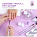 Saviland Acrylic Nail Kit for Beginners - 3 Colors Powder & Liquid Set with Nail Brush & Tools - DIY Nail Extension & Manicure Gift - 02 with Practice Fingers - Buy Online on GoSupps.com