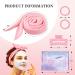 Heatless Curlers for Long Hair | 60 Extra-Long Curl Bands | Overnight DIY Pink Hair Set with Forehead Strap - Buy Online on GoSupps.com