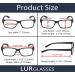 READING GLASSES 6 Pack Spring Hinge Comfort Plastic Readers (Clear) 6 Transparent 3.0 x - Buy Online on GoSupps.com