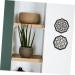 Alipis 2pcs Office Wooden Dining Three-dimensional Hollow Geometric for Modern Background Flower Home - Buy Online on GoSupps.com