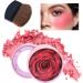  Xijobido Makeup Blush 10ml Brightening 3D Rose Petal Design Powder Blush for Cheeks For Travel Home Outdoors School and for Girlfriend Wife Friend Sister - Buy Online on GoSupps.com
