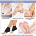 Wllhyf Ventilated Moisturizing Gel Socks - Soft Open-Toe Spa Socks for Foot Care & Treatment | Hydrate Dry Cracked Feet - Buy Online on GoSupps.com