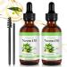 Organic Neem Oil for Skin Hair - Leaves Skin Youthful & Radiant Promotes Healthier Thicker Hair - Neem Oil for Plants - 100% Natural Cold Pressed Hexane Free - 2PCS 120ml