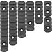 CRUSHUNT Picatinny Rail Set - Durable Polymer, Black Finish | 3-Slot to 13-Slot Options Available - Buy Online on GoSupps.com