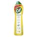 Cif Lemon Cream Cleaner multipurpose surface cleaner with 100% natural cleaning particles removes 100% of the toughest dirt 500 ml