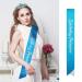 Girls Blue Birthday Girl Sash & Crown Set | Princess Tiara & Headband for Birthday Decorations & Accessories - Buy Online on GoSupps.com
