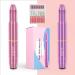Portable Electric Nail Drill Kit with 6 Changeable Drills and Sand Bands - Pink - Buy Online on GoSupps.com