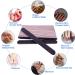 20 Pcs Double Sided 100/180 Grit Nail File Set for Natural and Acrylic Nails - Professional Manicure Pedicure Tool - Reusable Washable Emery Boards - 7In Black - Buy Online on GoSupps.com