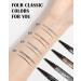 Buy Waterproof Microblading Eyebrow Pencil - 2-in-1 Dual-Ended Dark Brown Eye Brow Pen for Natural Looking Makeup - Long Lasting & Ultra Precise - Buy Online on GoSupps.com