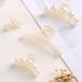 6 Pcs Pearl Hair Claw Clips Set for Thick Long Hair - Strong Hold and Nonslip Styling Accessories for Women and Girls (Color 2) - Buy Online on GoSupps.com