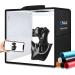 PULUZ 12x12 Professional Dimmable Light Box Photography Tent Kit with CRI 95 White Lighting, 112 LEDs, 6 Backdrops - Black Studio Box - Buy Online on GoSupps.com