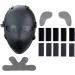 Classic Style Tactical Airsoft Paintball Mask - Black | Head Protective Gear for War Game Shooting | Field Hunting Military Accessories - Buy Online on GoSupps.com