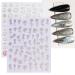 Aurora Holographic Nail Art Stickers - 9 Sheets, Self-Adhesive Pegatinas U as, Stars Moon Glitter Nail Supplies for Nail Design - Buy Online on GoSupps.com