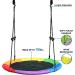 Saucer Tree Swing 40 | 700lb Capacity | 900D Oxford Fabric | Waterproof | Playground & Backyard Swing (Rainbow) - Buy Online on GoSupps.com