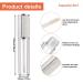 12PC Crystal Rhinestone Lip Gloss Tubes - Refillable 5ml Containers with Rubber Inserts (Silver) - Buy Online on GoSupps.com