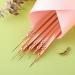 WLLHYF 5Pcs Nail Art Liner Brushes Painting Nail Art Brushes for Long Lines Details Fine Drawing Nail Dotting Drawing Tool Set 7mm/9mm/11mm/15mm/25mm(Gold - Buy Online on GoSupps.com