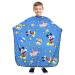 BARBER PRO Barber Cape for Kids, Hair Cutting Cape with Snap Closure, Professional Salon Cape, Barber Hairdressing Cape - Waterproof Cape Cloth for Child (Mickey)
