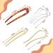 Cindeer 13 Pieces U-Shaped Metal Hair Forks French Style Hair Stick Set - Tortoise Shell Hair Pins for Women and Girls - Buy Online on GoSupps.com