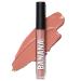 Banana Beauty Semi Matte Liquid Lipstick with 10h stop (nananaked / natural nude) - lipstick matt for full lips - protection against drying out & intensive volume nananaked / natural nude 3 ml (1 Pack)