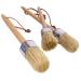 Chalk Paint Brush Set   3 Pcs Chalk Paint for Furniture Natural Bristle Painting & Waxing Brushes  Painting Stencil  DIY Furniture  Home Decor  Card Making  DIY Art Crafts