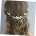 Angoily 1 Set Bride Wedding Hairpin Headband for Girls Pearl Hair Stick Wedding Bride Headdress Rhinestone Hair Comb Wedding Hair Comb Rhinestone Outfit Big Pearl Abs Hair Fork - Buy Online on GoSupps.com