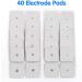 LotFancy TENS Unit Replacement Pads 40 Pcs 2x2 Snap Electrodes Pads Reusable Tens Pads for EMS Muscle Stimulator Using 3.5mm Snap Connector - Buy Online on GoSupps.com