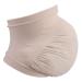 Zerodis Pregnant Women Belly Support Band Tummy Belt Seamless Elastic Band Prenatal Care Pregnant Clothing(M-Beige)