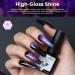 Modelones Cat Eye Gel Nail Polish Set - 6 Pcs 3 Colors - 9D Magnet Black Blue Purple Glitter Holographic with Matte & Glossy Top Coat - Soak Off LED Gel for DIY Nail Art & Manicure - Buy Online on GoSupps.com
