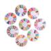 8 Boxes Soft Pottery Polymer Fruit Slices Nail Accessories Charms Round Spacer Beads Jewels for Nails Nail Decorations Nail Art Accessories Diy Polymer Clay Scrapbook 3d Food Play