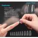 Husnshud False Nails - Set of 100 Clear Ballerina Fake Nails with File - Buy Online on GoSupps.com