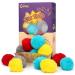 Chiwava 24PCS Catnip Furry Cat Toys Ball Soft Pom Pom Balls - Kitten Chase Quiet Play - Assorted Color - Buy Online on GoSupps.com