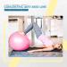 18 IN Pink Exercise Ball - Anti-Slip Yoga & Pilates Ball for Pregnancy Birthing, Workout & Core Training - Anti-Burst with Air Pump - Home Gym & Office Fitness - Buy Online on GoSupps.com