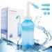 Miruchertter Nasal Wash Bottle Neti Pot Sinus Rinse 300ml Nose Wash Cleaner Sinus Rinse Bottle for Effective Nasal Irrigation BPA Free Blue
