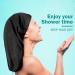 Kenllas Large Adjustable Waterproof Shower Cap for Women with Long Hair - Small Black - Buy Online on GoSupps.com