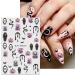 JMEOWIO 9 Sheets Halloween Nail Art Stickers Decals Self-Adhesive Cute Pink Ghost Nail Supplies Nail Art Design Decoration Accessories - Buy Online on GoSupps.com