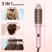 Thermal Ceramic Ionic Hot Brush with LCD Display - 10 Temps, 120-210 Heated Round Brush for Volumizing, Curling, Straightening - Dual Voltage Travel Styling Tool, 38mm Pink - Buy Online on GoSupps.com