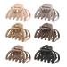 6 Pack Hair Clips Large Claw Clips for Thick Long Curly Hair Strong Hold Matte Octopus Hair Claw Clips for Women Girls Gifts Non-slip Durable Big Jaw Clips 4 inch Hair Styling Accessories with Neutral Color
