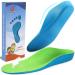 Ailaka Kids Orthotic Arch Support Insoles PU Foam Cushioning Arch Support Shoe Insert for Overpronation Children Toddlers Flat feet Plantar Fasciitis(4-6 M US Big Kid) 4-6 M US Big Kid Green