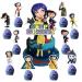 37pcs Coraline Cake Decorations with 1pcs Halloween Cake Topper 36pcs Cute Cupcake Toppers for Girls Birthday Party Decorations