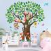 DECOWALL SG-2211 Giant Tree Kids Wall Stickers Decals Peel and Stick Animals Removable for Nursery Bedroom Living Room Playroom Art murals Decorations Monkey Big Tree