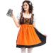 Dirndl - Chemisier Dirndl manches longues - Robe m di vale pour adulte - Costume traditionnel de f te de la bi re - Style ferme - Robe de bal pour carnaval f te f te de la bi re L Orange - Buy Online on GoSupps.com