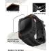 Wristitani Apple Watch Band 44mm with Rugged Case + Screen Protector for Men - Compatible with iWatch Series 8/7/6/SE/5/4 - Sport Military Band in Black - Buy Online on GoSupps.com